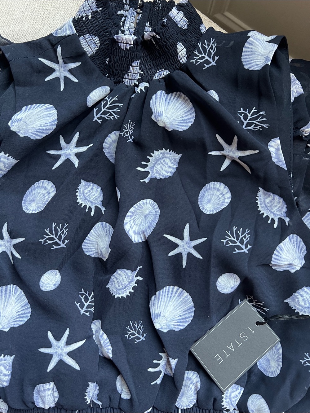 NWT! 1.State Shell-Print Tiered Ruffle Dress - Picture 5 of 5